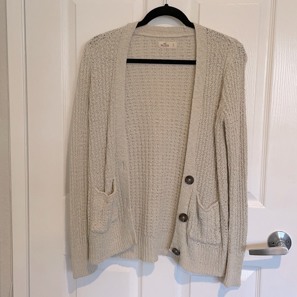 Hollister Beige Cardigan